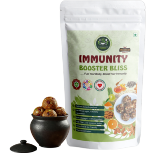 HealthyCrave Cuisine Immunity Booster Bliss 200g dry fruit and seed laddus in pouch pack