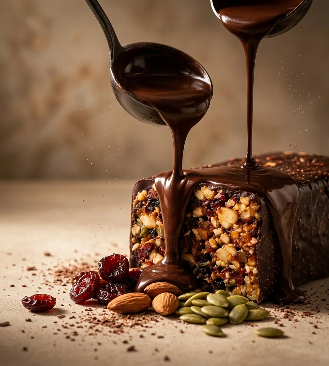 HealthyCrave hero slide placeholder for couverture chocolate story visual