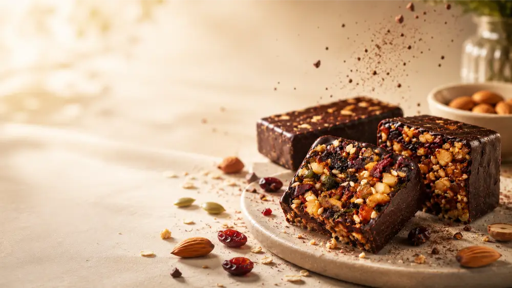 HealthyCrave hero slide placeholder for couverture chocolate story visual