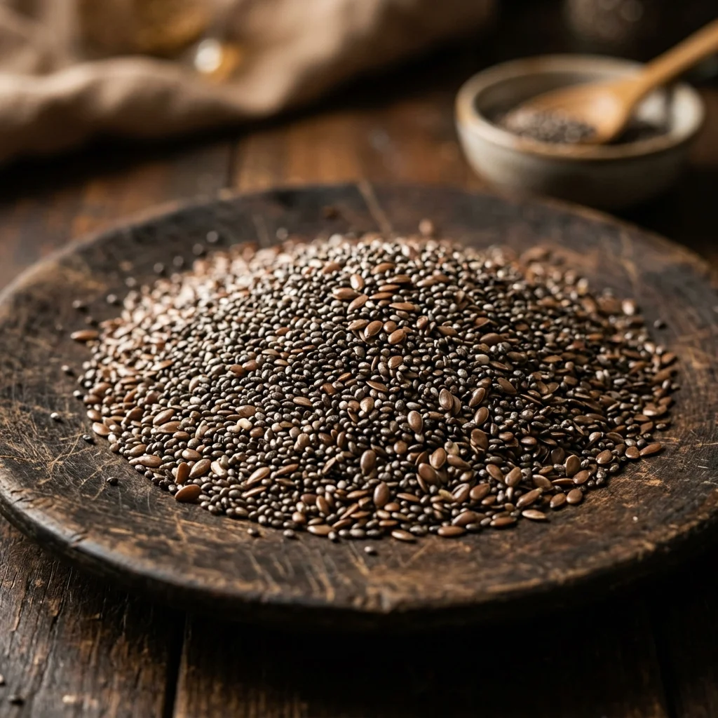 Chia flax and pumpkin seeds ingredient visual